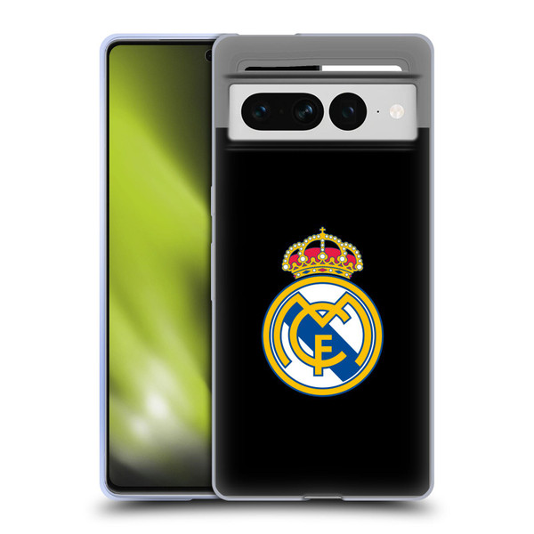 Real Madrid CF Origin Plain Logo Black Soft Gel Case for Google Pixel 7 Pro