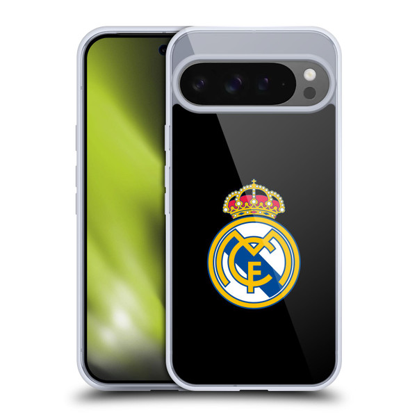 Real Madrid CF Origin Plain Logo Black Soft Gel Case for Google Pixel 9 Pro XL