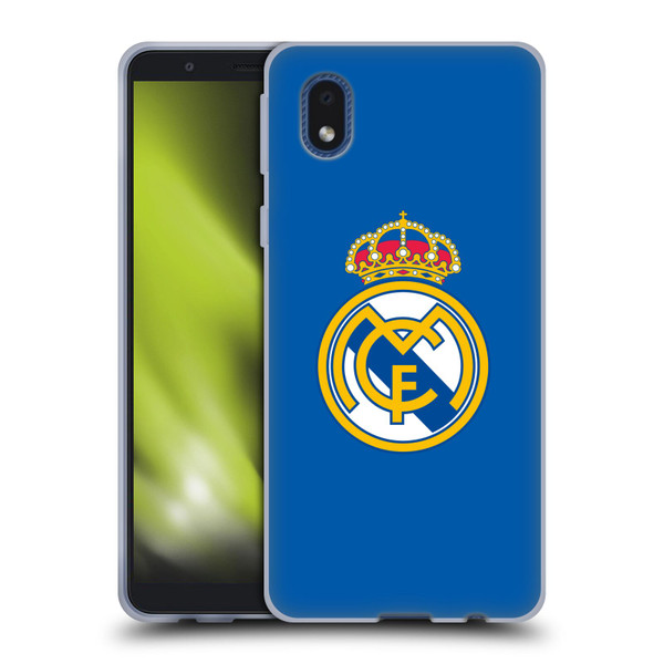 Real Madrid CF Origin Plain Logo Blue Soft Gel Case for Samsung Galaxy A01 Core (2020)