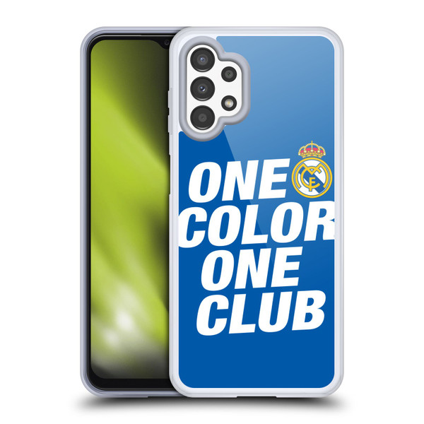 Real Madrid CF Origin One Color Soft Gel Case for Samsung Galaxy A13 (2022)