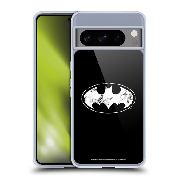 Batman DC Comics Logos Marble Soft Gel Case for Google Pixel 8 Pro