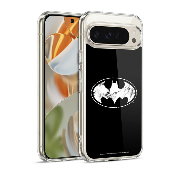 Batman DC Comics Logos Marble Soft Gel Case for Google Pixel 9 / Pixel 9 Pro