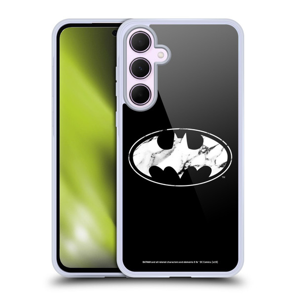 Batman DC Comics Logos Marble Soft Gel Case for Samsung Galaxy A35 5G