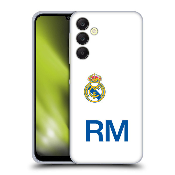 Real Madrid CF Origin RM Logo Soft Gel Case for Samsung Galaxy A25 5G
