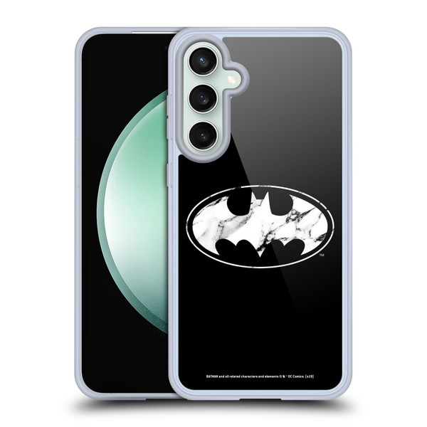 Batman DC Comics Logos Marble Soft Gel Case for Samsung Galaxy S23 FE 5G & MagSafe