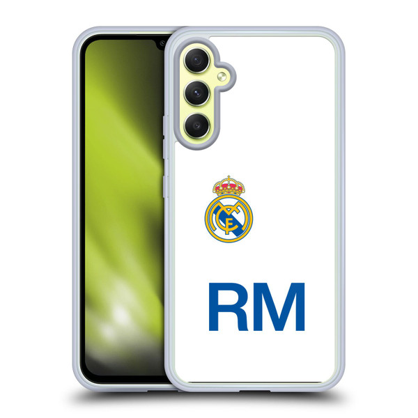 Real Madrid CF Origin RM Logo Soft Gel Case for Samsung Galaxy A34 5G