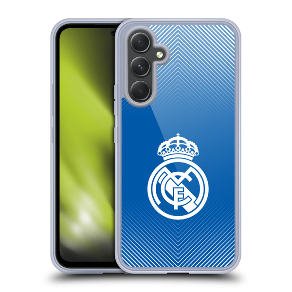Real Madrid CF Origin Logo Blue Soft Gel Case for Samsung Galaxy A54 5G