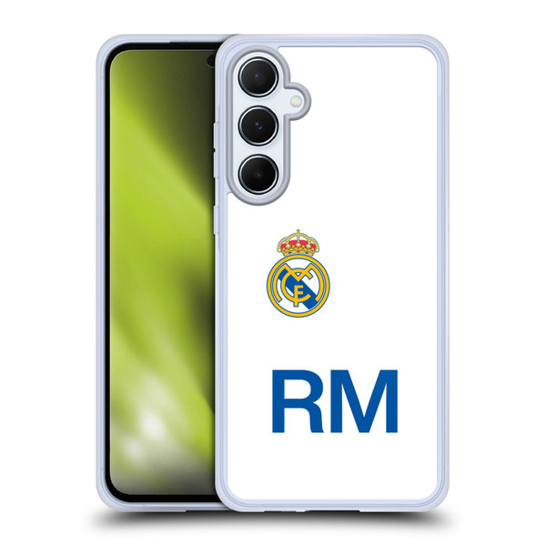 Real Madrid CF Origin RM Logo Soft Gel Case for Samsung Galaxy A55 5G