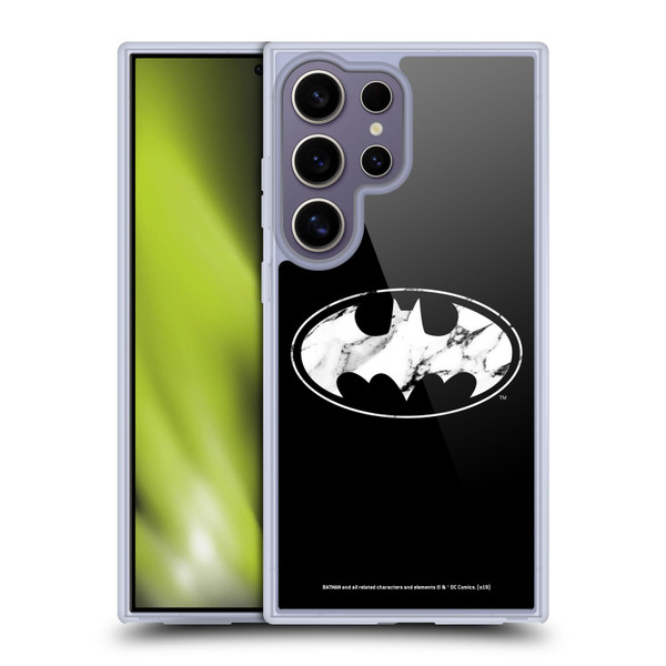 Batman DC Comics Logos Marble Soft Gel Case for Samsung Galaxy S25 Ultra & MagSafe