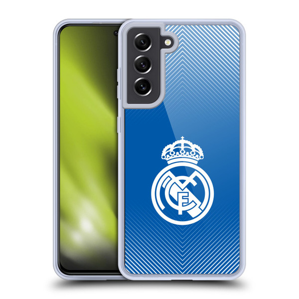 Real Madrid CF Origin Logo Blue Soft Gel Case for Samsung Galaxy S21 FE 5G
