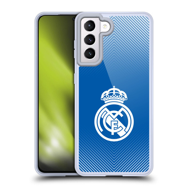 Real Madrid CF Origin Logo Blue Soft Gel Case for Samsung Galaxy S21 5G