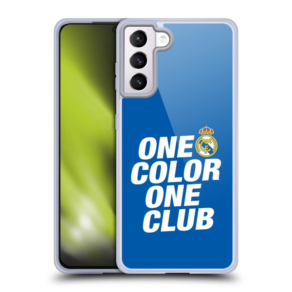 Real Madrid CF Origin One Color Soft Gel Case for Samsung Galaxy S21+ 5G