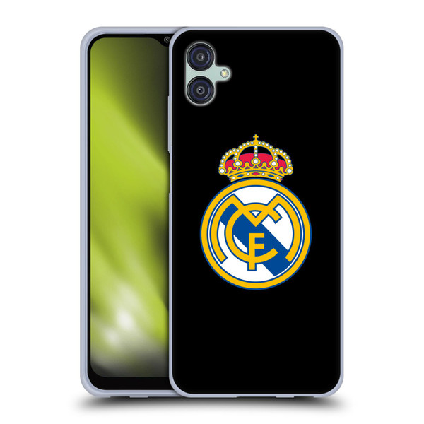 Real Madrid CF Origin Plain Logo Black Soft Gel Case for Samsung Galaxy M04 5G / A04e