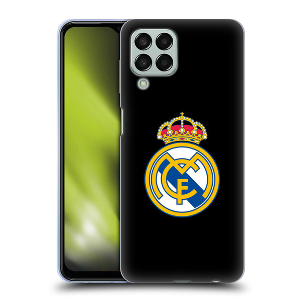 Real Madrid CF Origin Plain Logo Black Soft Gel Case for Samsung Galaxy M33 (2022)