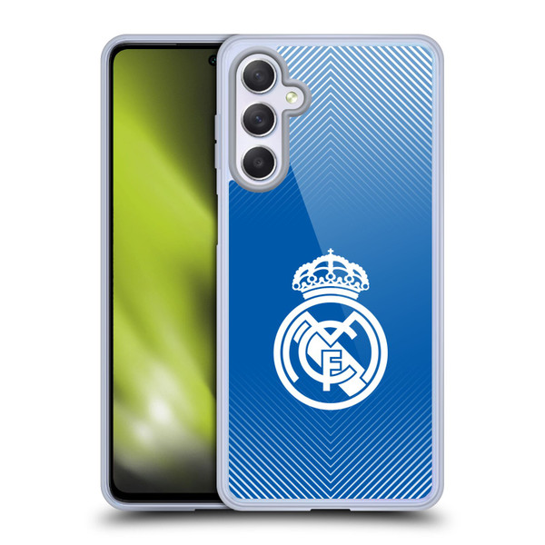 Real Madrid CF Origin Logo Blue Soft Gel Case for Samsung Galaxy M54 5G