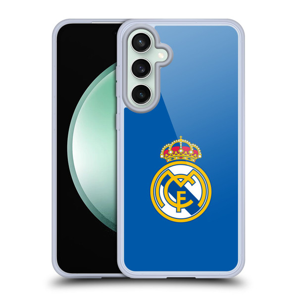 Real Madrid CF Origin Plain Logo Blue Soft Gel Case for Samsung Galaxy S23 FE 5G