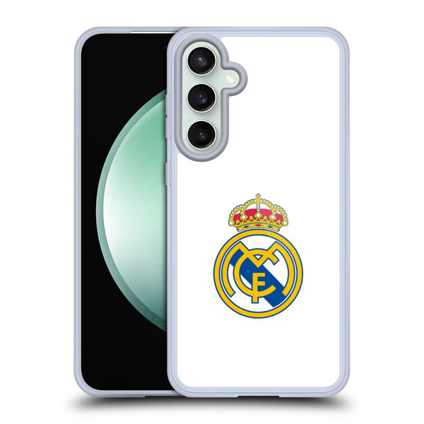 Real Madrid CF Origin Plain Logo White Soft Gel Case for Samsung Galaxy S23 FE 5G