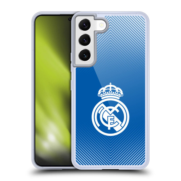 Real Madrid CF Origin Logo Blue Soft Gel Case for Samsung Galaxy S22 5G