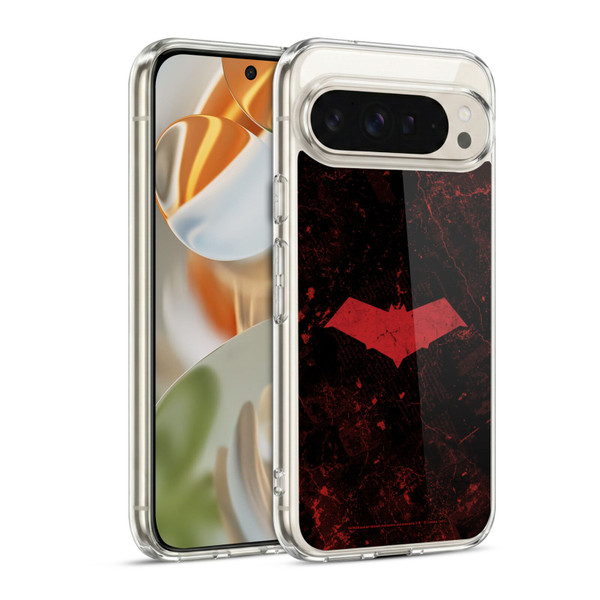 Batman DC Comics Red Hood Logo Grunge Soft Gel Case for Google Pixel 9 / Pixel 9 Pro