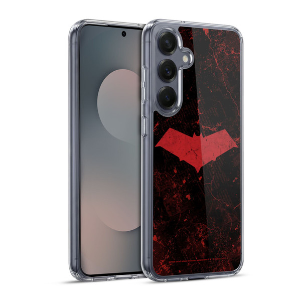 Batman DC Comics Red Hood Logo Grunge Soft Gel Case for Samsung Galaxy S25+ & MagSafe