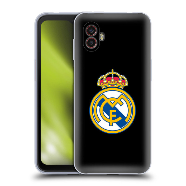 Real Madrid CF Origin Plain Logo Black Soft Gel Case for Samsung Galaxy Xcover6 Pro/Pro2