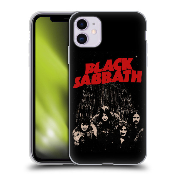 Black Sabbath Key Art Red Logo Soft Gel Case for Apple iPhone 11