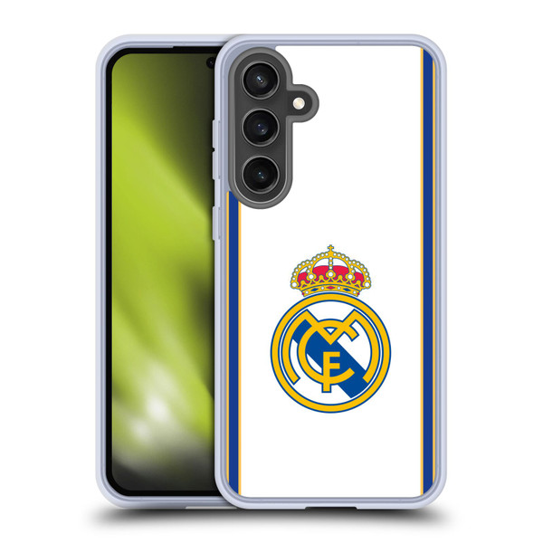 Real Madrid CF Retro Bring Back 99/00 White Soft Gel Case for Samsung Galaxy S24 FE
