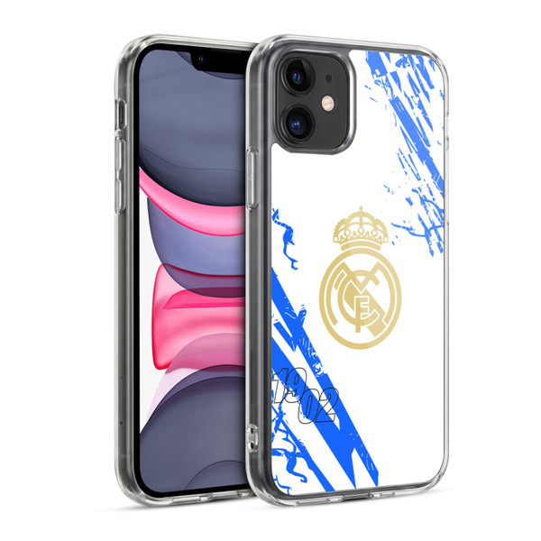 Real Madrid CF Urban White Blue Soft Gel Case for Apple iPhone 11