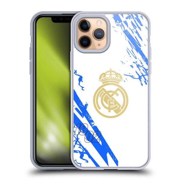 Real Madrid CF Urban White Blue Soft Gel Case for Apple iPhone 11 Pro