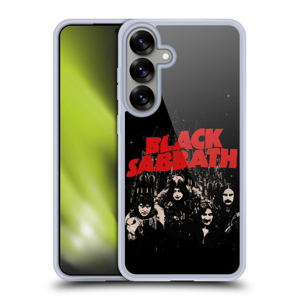 Black Sabbath Key Art Red Logo Soft Gel Case for Samsung Galaxy S25+