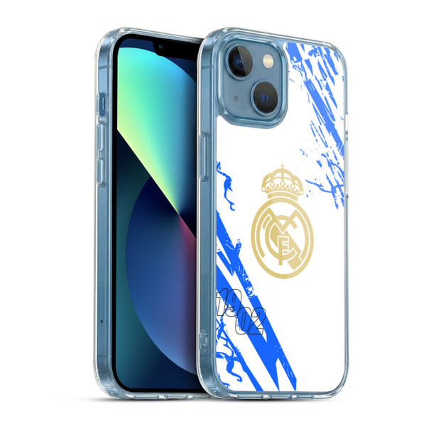 Real Madrid CF Urban White Blue Soft Gel Case for Apple iPhone 13 Mini & MagSafe