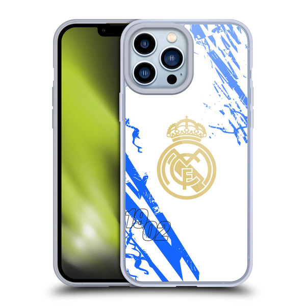 Real Madrid CF Urban White Blue Soft Gel Case for Apple iPhone 13 Pro Max