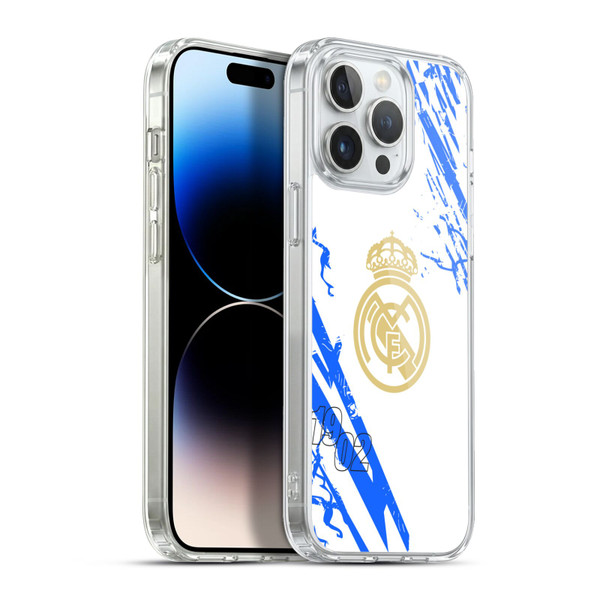 Real Madrid CF Urban White Blue Soft Gel Case for Apple iPhone 13 Pro Max & MagSafe