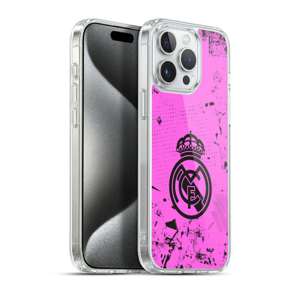 Real Madrid CF Urban Pink Soft Gel Case for Apple iPhone 15 Pro Max & MagSafe