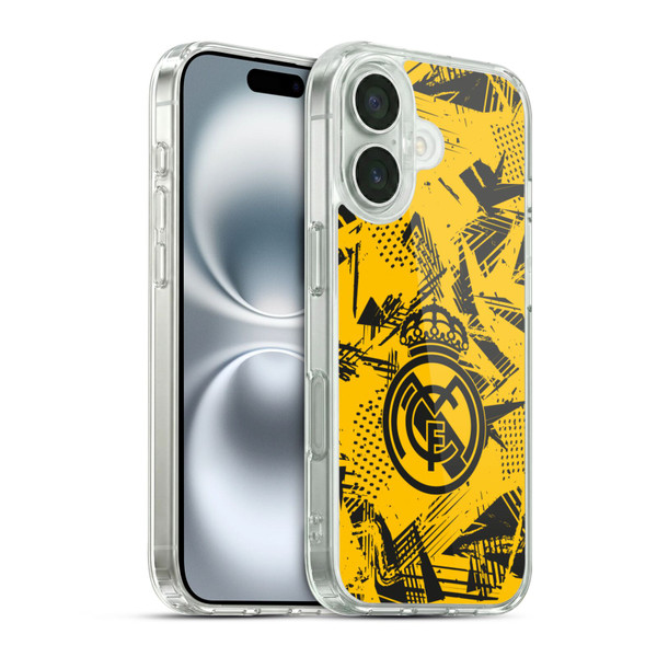 Real Madrid CF Urban Yellow Soft Gel Case for Apple iPhone 16 & MagSafe