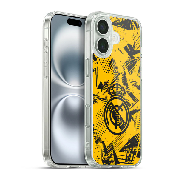 Real Madrid CF Urban Yellow Soft Gel Case for Apple iPhone 16 Plus & MagSafe