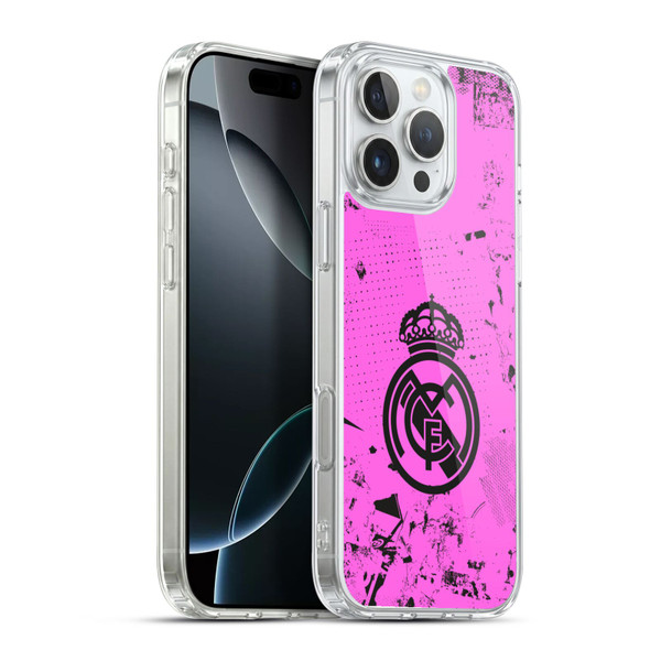 Real Madrid CF Urban Pink Soft Gel Case for Apple iPhone 16 Pro Max & MagSafe