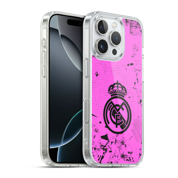 Real Madrid CF Urban Pink Soft Gel Case for Apple iPhone 16 Pro & MagSafe