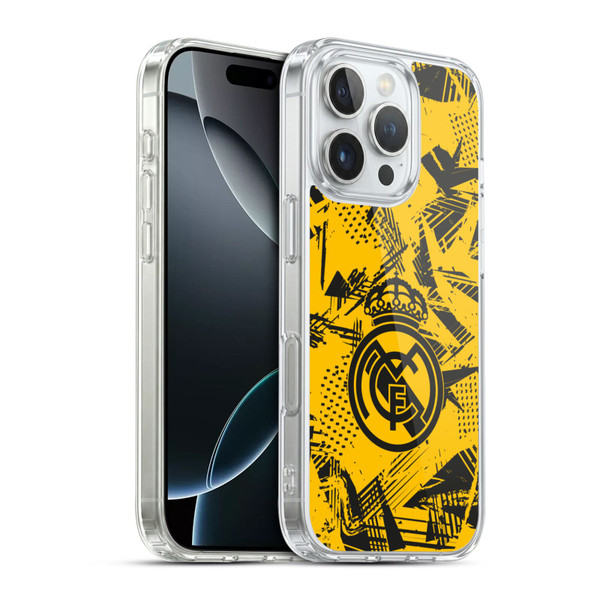 Real Madrid CF Urban Yellow Soft Gel Case for Apple iPhone 16 Pro & MagSafe