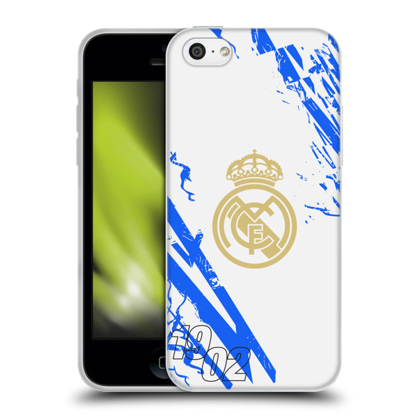 Real Madrid CF Urban White Blue Soft Gel Case for Apple iPhone 5c