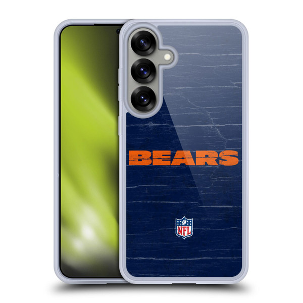 NFL Chicago Bears Logo Distressed Look Soft Gel Case for Samsung Galaxy S25+