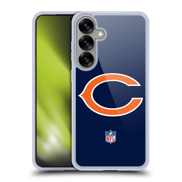 NFL Chicago Bears Logo Plain Soft Gel Case for Samsung Galaxy S25+