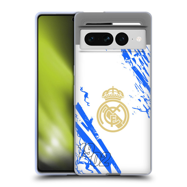 Real Madrid CF Urban White Blue Soft Gel Case for Google Pixel 7 Pro