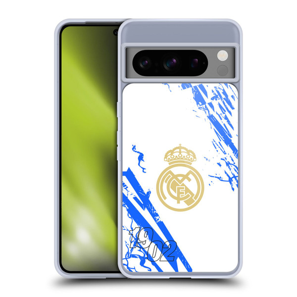 Real Madrid CF Urban White Blue Soft Gel Case for Google Pixel 8 Pro