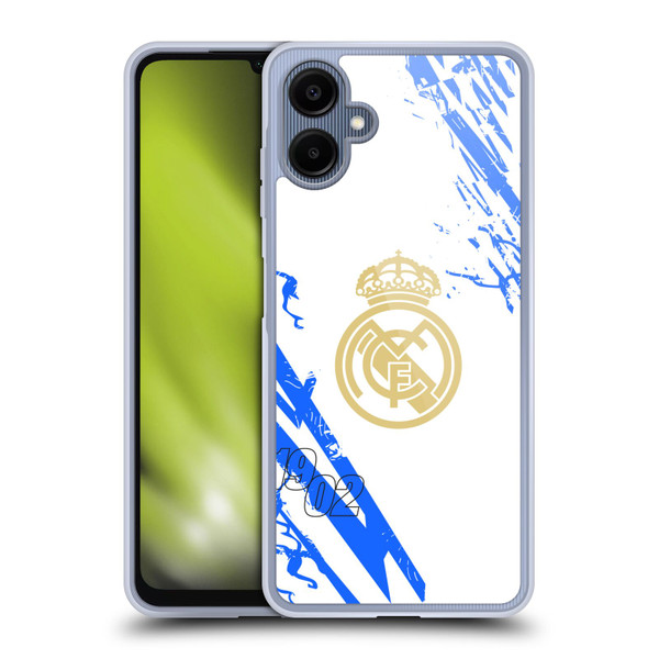Real Madrid CF Urban White Blue Soft Gel Case for Samsung Galaxy A06 4G