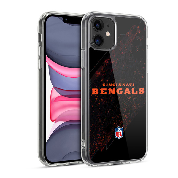NFL Cincinnati Bengals Logo Blur Soft Gel Case for Apple iPhone 11