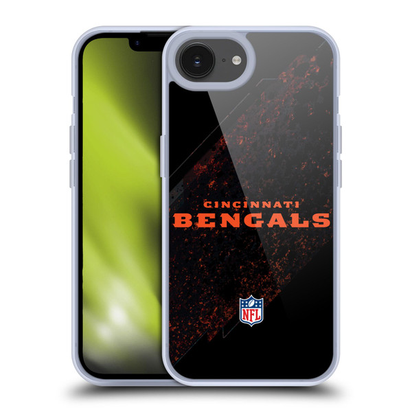 NFL Cincinnati Bengals Logo Blur Soft Gel Case for Apple iPhone 16e