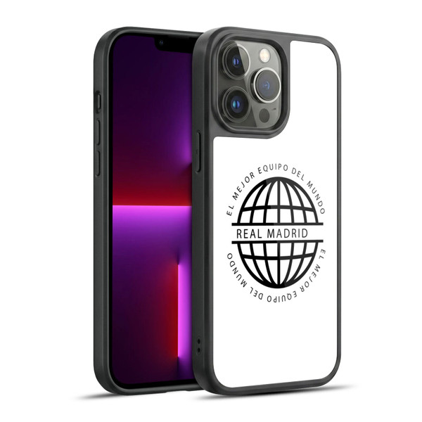 Real Madrid CF Legend Black Logo Gel Armour Case For Apple iPhone 13 Pro Max