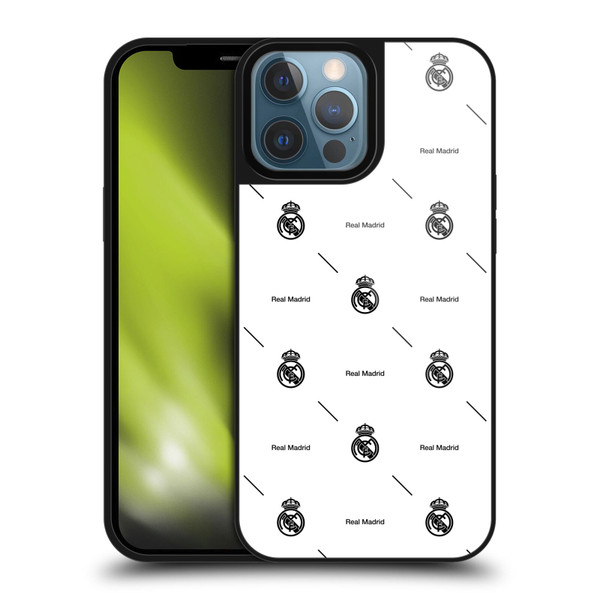 Real Madrid CF Legend Black Logo Pattern Gel Armour Case For Apple iPhone 13 Pro Max