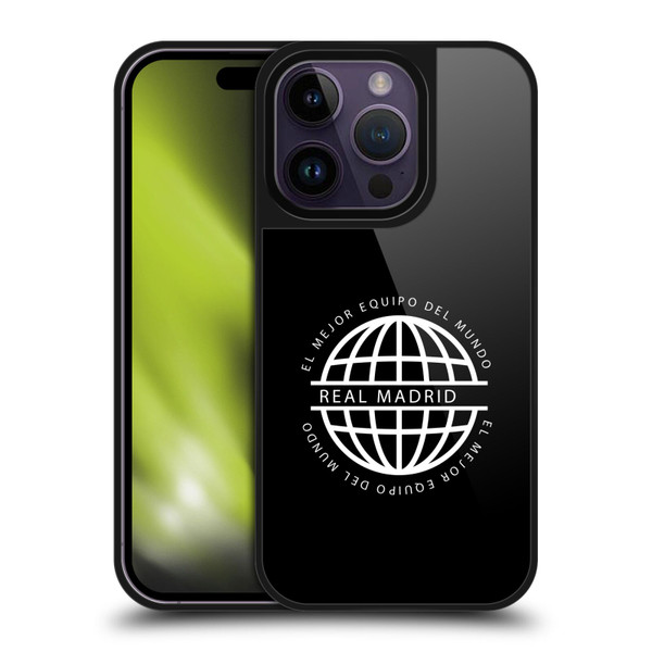 Real Madrid CF Legend White Logo Gel Armour Case For Apple iPhone 14 Pro